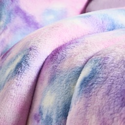 OHS Teddy Tie Dye Coverless 10.5 Duvet & Pillowcase, Lilac - Single - thumbnail 5