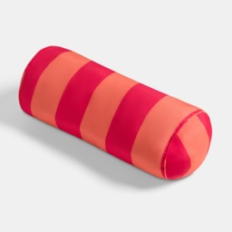 OHS Stripe Print Indoor/Outdoor Bolster Pillow - Orange/Pink - thumbnail 4