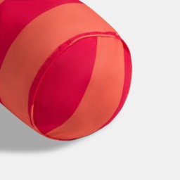 OHS Stripe Print Indoor/Outdoor Bolster Pillow - Orange/Pink - thumbnail 5