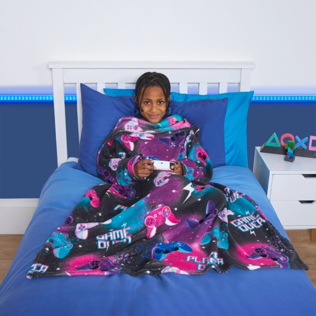 OHS Kids Gaming Printed Wearable Blanket - Multi - image 1