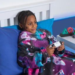 OHS Kids Gaming Printed Wearable Blanket - Multi - thumbnail 2