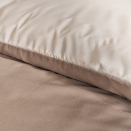OHS Plain Reversible Duvet Set, Mink/Ivory -  King - thumbnail 4