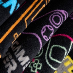 OHS Kids Gaming Printed Throw - Black - thumbnail 5