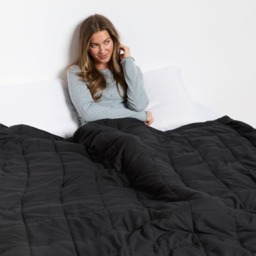 OHS Supersoft Weighted 8kg Blanket, Black - 150 x 200cm - thumbnail 3