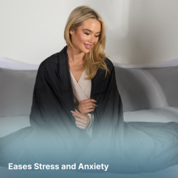 OHS Supersoft Weighted 8kg Blanket, Black - 150 x 200cm - thumbnail 4