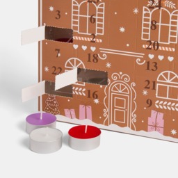 OHS Gingerbread House Tealight Advent Calendar - Brown - thumbnail 4