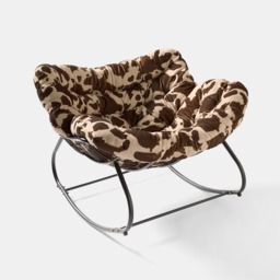 OHS Cow Print Rocking Chair - Natural - thumbnail 2