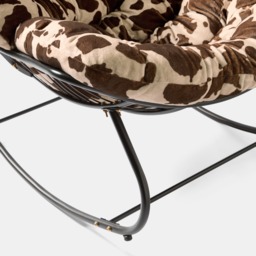 OHS Cow Print Rocking Chair - Natural - thumbnail 4
