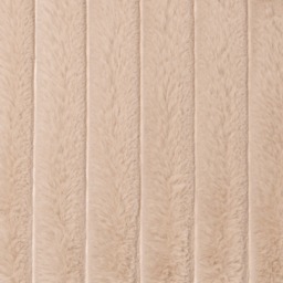 OHS Faux Fur Thick Ribbed Throw, Mink - 200 x 240cm - thumbnail 5