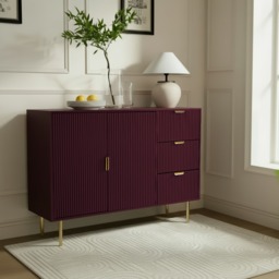 OHS Ribbed Sideboard - Dark Berry - thumbnail 2