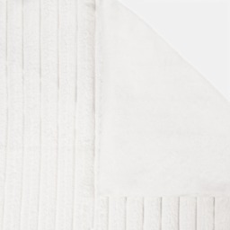 OHS Faux Fur Thick Ribbed Throw, White - 125 x 150cm - thumbnail 5