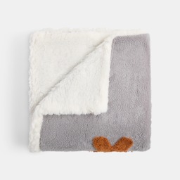 OHS Tufted Gingerbread Fleece Throw - Charcoal - thumbnail 4