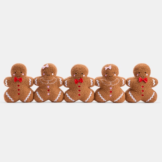 OHS Gingerbread Man Shaped Draught Excluder - Brown - image 1