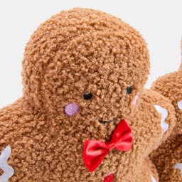 OHS Gingerbread Man Shaped Draught Excluder - Brown - thumbnail 3