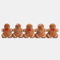 OHS Gingerbread Man Shaped Draught Excluder - Brown
