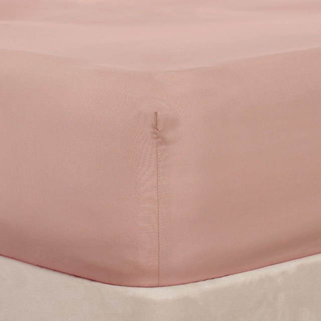 OHS Microfibre Deep Fitted Sheet, Blush - Superking - image 1