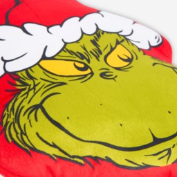 OHS The Grinch Shaped Cushion - Green/Red - thumbnail 5
