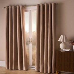"OHS Eyelet Blackout Curtains, Beige - 229 x 229 cm (90"" x 90"")" - thumbnail 2