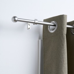 OHS 28mm Extendable Ball Curtain Pole, Silver - 120-220cm - thumbnail 4