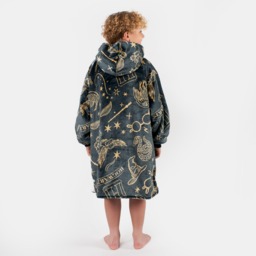 OHS Kids Harry Potter Hogwarts Hoodie Blanket - Black - thumbnail 3