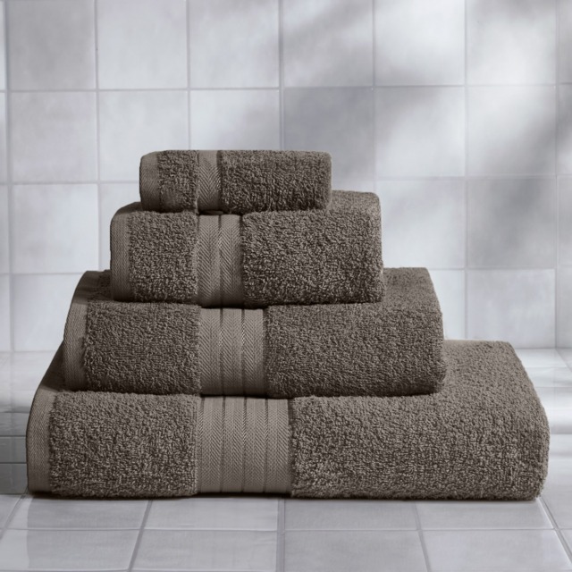 OHS 100% Cotton Bath Towel, Grey - 1PC - image 1