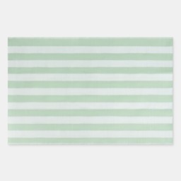 OHS Stripe Print Outdoor Rug, Sage/Cream - 170cm - thumbnail 5