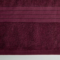 OHS 100% Cotton Bath Towel, Burgundy - 1PC - thumbnail 3
