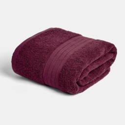 OHS 100% Cotton Bath Towel, Burgundy - 1PC