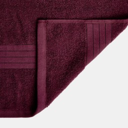 OHS 100% Cotton Bath Towel, Burgundy - 1PC - thumbnail 2