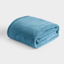 OHS Teddy Fleece Throw, Denim Blue - 125 x 150cm - thumbnail 4