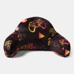 OHS Kids Gaming Fleece Cuddle Cushion - Black/Red - thumbnail 3