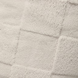 OHS Tufted Checkerboard Teddy Fleece Throw, Stone - 180 x 200cm - thumbnail 3