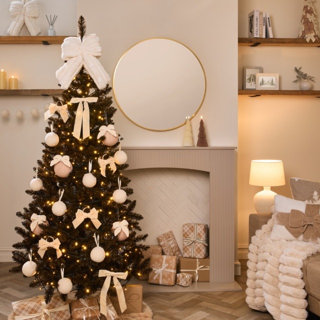OHS Artificial Autumn / Christmas Tree, Chocolate - 6ft - image 1