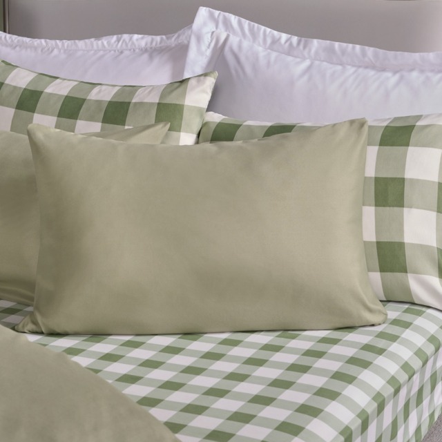 OHS 2 Pack Plain Dyed Housewife Pillowcases - Sage - image 1