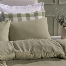 OHS 2 Pack Plain Dyed Housewife Pillowcases - Sage - thumbnail 2