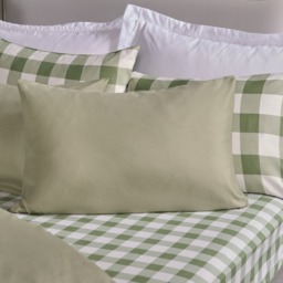 OHS 2 Pack Plain Dyed Housewife Pillowcases - Sage - thumbnail 1