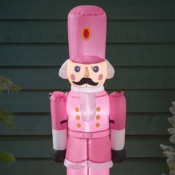 OHS Indoor/Outdoor Inflatable Nutcracker Decoration - Hot Pink - thumbnail 2