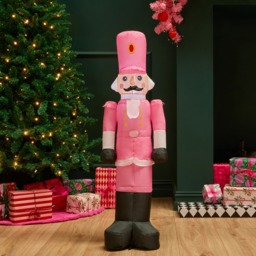 OHS Indoor/Outdoor Inflatable Nutcracker Decoration - Hot Pink - thumbnail 3