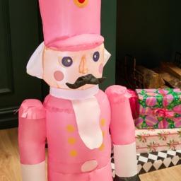 OHS Indoor/Outdoor Inflatable Nutcracker Decoration - Hot Pink - thumbnail 4