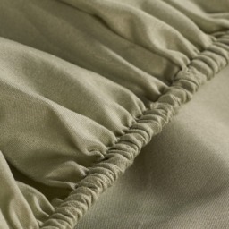 OHS Plain Dyed Fitted Sheet, Sage - King - thumbnail 4