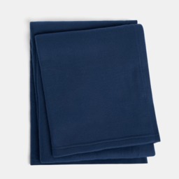 OHS Plain Fleece Throw, Navy - 120 x 150cm - thumbnail 3