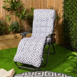 OHS Gravity Chair Geometric Cushion - Grey - thumbnail 1