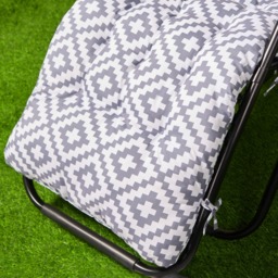 OHS Gravity Chair Geometric Cushion - Grey - thumbnail 3