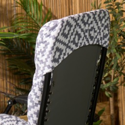OHS Gravity Chair Geometric Cushion - Grey - thumbnail 4
