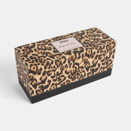 OHS 3 Glass Scented Candle Set, Leopard Print - Brown - thumbnail 2