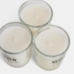 OHS 3 Glass Scented Candle Set, Leopard Print - Brown - thumbnail 4