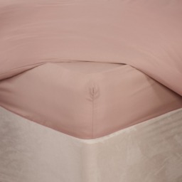 OHS Microfibre Deep Fitted Sheet, Blush - King - thumbnail 3