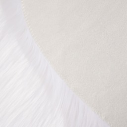 OHS Faux Sheepskin Heart Rug - White - thumbnail 5