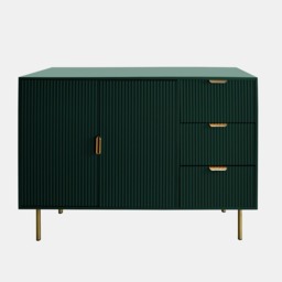 OHS Ribbed Sideboard - Deep Forest Green - thumbnail 4