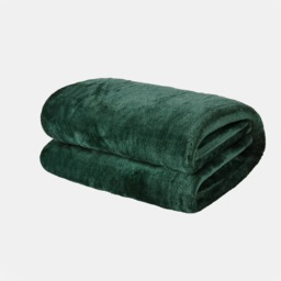 OHS Supersoft Throw, Green - 120 x 150cm - thumbnail 2